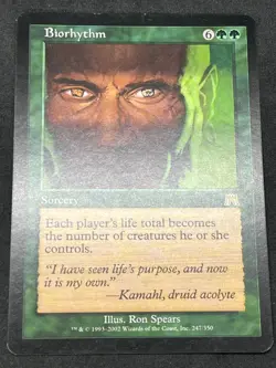 Magic the Gathering MTG Biorhythm Green Onslaught Rare - Image 1