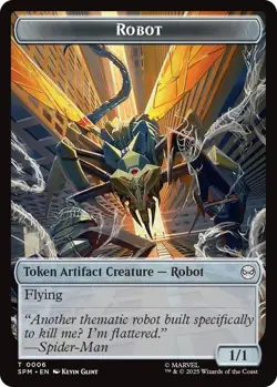 Food // Robot Double-Sided Token Foil Marvel's Spider-Man - 5 // 6 Token NM - Image 2