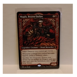 Magda, Brazen Outlaw Kaldheim Rare Red Creature Dwarf Berserker Showcase 312 - Image 1