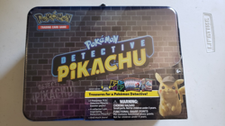 NEW Pokemon Detective Pikachu Collector Treasure Chest Lunch Box Tin Sealed TCG 820650805387 - Image 1