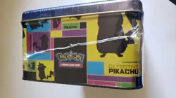 NEW Pokemon Detective Pikachu Collector Treasure Chest Lunch Box Tin Sealed TCG 820650805387 - Image 5