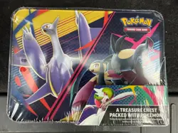 ⭐ Pokemon TCG, 2025 Mega Evolution Fall Sealed Collector Chest Lunch Box Tin ⭐ - Image 2