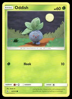 POKEMON ODDISH UNBROKEN BONDS 6/214 C NM/M Asako Ito - Image 1