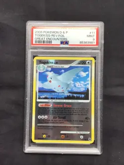 Pokemon Cards: Great Encounters Reverse Holo: Togekiss 11/106 PSA 9 - Image 1