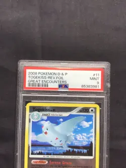 Pokemon Cards: Great Encounters Reverse Holo: Togekiss 11/106 PSA 9 - Image 3