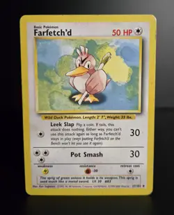 Pokemon TCG - FARFETCH'D - 27/102 - UK 4TH PRINT - BASE SET (1999/2000) - HP/MP - Image 1