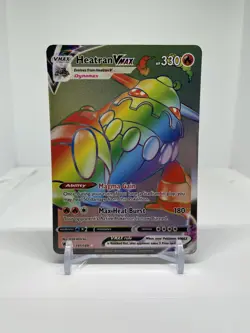 Heatran VMAX 191/189 Rainbow Rare Astral Radiance Pokemon - MP - Image 1