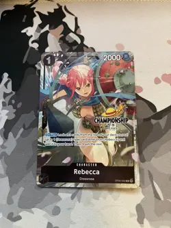 One Piece TCG Rebecca OP04-092 Championship Card - Image 1