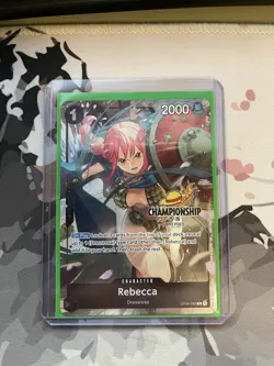 One Piece TCG Rebecca OP04-092 Championship Card - Image 2