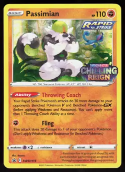 Passimian (Prerelease) SWSH115 Holo Promo Sword & Shield Promo Pokemon - Image 1