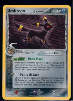 Pokemon EX DELTA SPECIES - #17/113 Umbreon - Holo - ENG - Near Mint- - Image 1