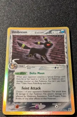 Pokemon EX DELTA SPECIES - #17/113 Umbreon - Holo - ENG - Near Mint- - Image 4