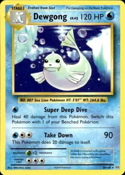 Pokemon Dewgong XY - Evolutions 29/108 Light Play LP+ or Better - Image 1