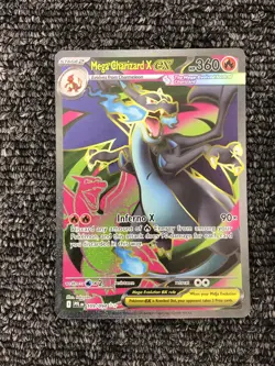 Pokemon 2025 Mega Charizard X ex 109/094 Phantasmal Flames NM - Image 1