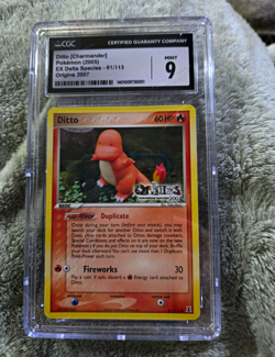 Nintendo Ditto (Charmander) 61/113 EX Delta Species Reverse Holo CGC 9 2005 - Image 1
