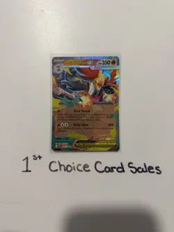 Mega Delphox ex 008/084 Double Rare Pitch Black Pokemon Holo Near Mint - Image 1