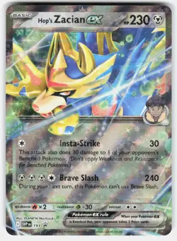 Hop's Zacian ex SVP193 Holo Double Rare Scarlet & Violet Promo Pokemon Near Mint - Image 1