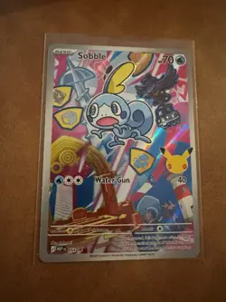 Pokemon First Partner Illustration Series 2 Sobble 054 Black Star Promo IR Mint - Image 1