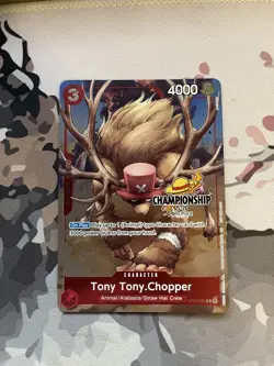 One Piece TCG Tony Tony.Chopper OP04-010 Championship Card - Image 2
