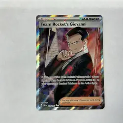 Team Rocket's Giovanni 225/182 Ultra Rare Holo NM Pokemon Sv10: Destined Rivals - Image 1