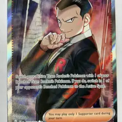 Team Rocket's Giovanni 225/182 Ultra Rare Holo NM Pokemon Sv10: Destined Rivals - Image 3