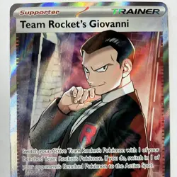 Team Rocket's Giovanni 225/182 Ultra Rare Holo NM Pokemon Sv10: Destined Rivals - Image 4