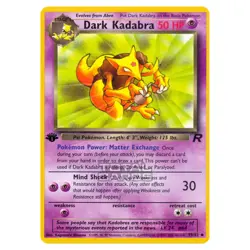 Pokemon - Base - Team Rocket - Dark Kadabra - 39/82 Unlimited / EX - Image 1