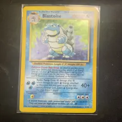 POKEMON TCG - BLASTOISE - 2/102 - HOLO RARE - BASE SET UNLIMITED LP CONDITION - Image 1