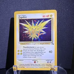 Zapdos Fossil 15/62 Holo Rare Unlimited 1999 ENG NM - Image 1