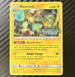 Pokemon TCG Manectric SM130 SM Promo Prerelease Holo Stage 1 110HP Eng - Image 1