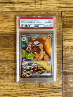 Pokemon Arven's Mabosstiff EX 235/182 - PSA 10 (Destined Rivals) - Image 1