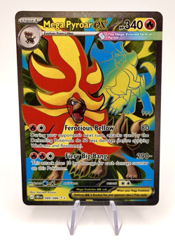 Mega Pyroar EX 99/86 Pokemon TCG Chaos Rising Holo Near Mint Rare - Image 1