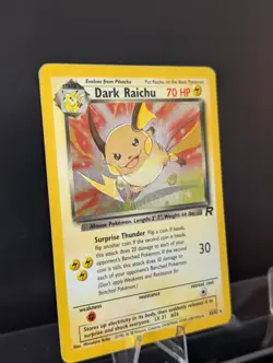 Pokemon Raichu Holo set - Dark Raichu 83/82- Team Rocket & Raichu Fossil 14/62 - Image 2