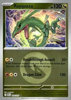 Rayquaza (Energy Symbol Pattern) 153/217 Ascended Heroes Pokemon Reverse Holo NM - Image 1