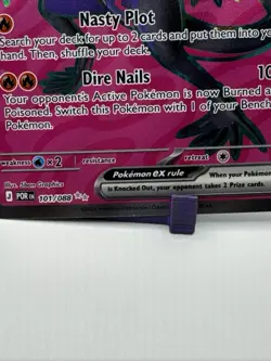 Pokemon TCG Salazzle EX 101/088 ME03: Perfect Order Ultra Rare Near Mint - Image 3