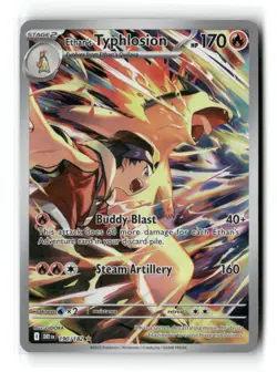 Ethan's Typhlosion 190/182 Illustration Rare Destined Rivals Pokemon Holo NM - Image 1