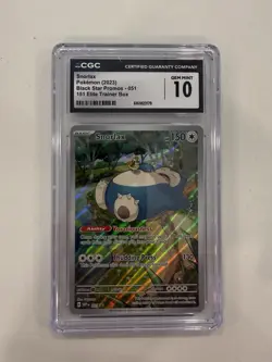 CGC 10 Snorlax 051 Sv: Scarlet & Violet Promo Cards Holo English 2023 - Image 1
