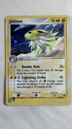 Pokemon Jolteon 6/100 Sandstorm Holo Card MP - Image 1