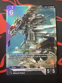 Bandai Gundam War TCG Gundam Barbatos Lupus Unit Card LR GD03-050 English - Image 1