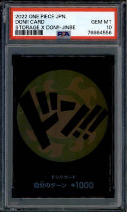 Jinbe Don Card - Promo Storage - PSA 10 - Japanese Holo - Box - One Piece - 6455 - Image 1