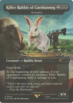 MTG Killer Rabbit of Caerbannog (0826) *Foil* Secret Lair: Monty Python NM - Image 1