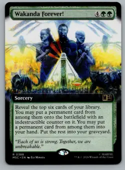 Wakanda Forever! (Extended Art) 388 Commander: Marvel Super Heroes Magic: NM - Image 1