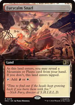Furycalm Snarl (Extended Art) 476 Commander: Marvel Super Heroes NM/M MTG - Image 1