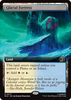 Glacial Fortress (Extended Art) 477 Commander: Marvel Super Heroes NM/M MTG - Image 1