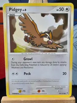 Pidgey 99/132, 2007 Diamond & Pearl Secret Wonders, Pokemon, LP - Image 2