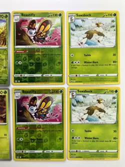 Pokemon Tcg Lot of 6 Capsakid, Beautifly, Sawsbuck Reverse Holo Common basic - Image 3