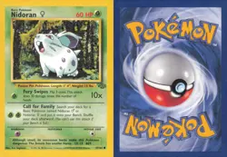 NIDORAN F 57/64 COMMON JUNGLE POKEMON UNLIMITED NEAR MINT - Image 3