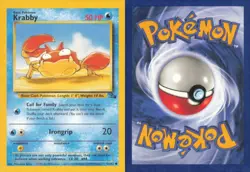 KRABBY 51/62 COMMON FOSSIL POKEMON UNLIMITED NEAR MINT - Image 3