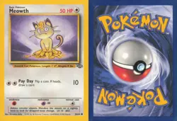 MEOWTH 56/64 COMMON JUNGLE POKEMON UNLIMITED NEAR MINT - Image 3