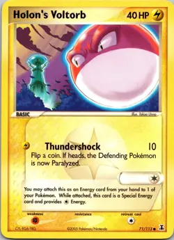 Holon's Voltorb 71/113 Common Delta Species Pokemon Lightly Played - Image 1